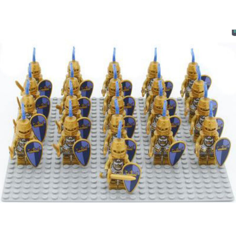Photos - Construction Toy (V) 21PCS Minifigures Golden Knight Building Block Children's Toys Fit Lego