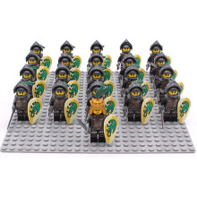 (W) 21PCS Minifigures Golden Knight Building Block Children's Toys Fit Lego