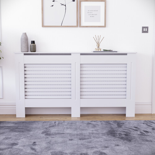 Home Discount (Large) Milton Radiator Cover Heating Guard Cabinet Slats 2
