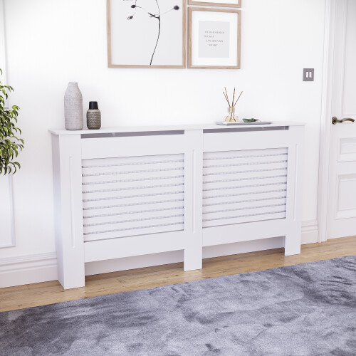 Home Discount (Large) Milton Radiator Cover Heating Guard Cabinet Slats