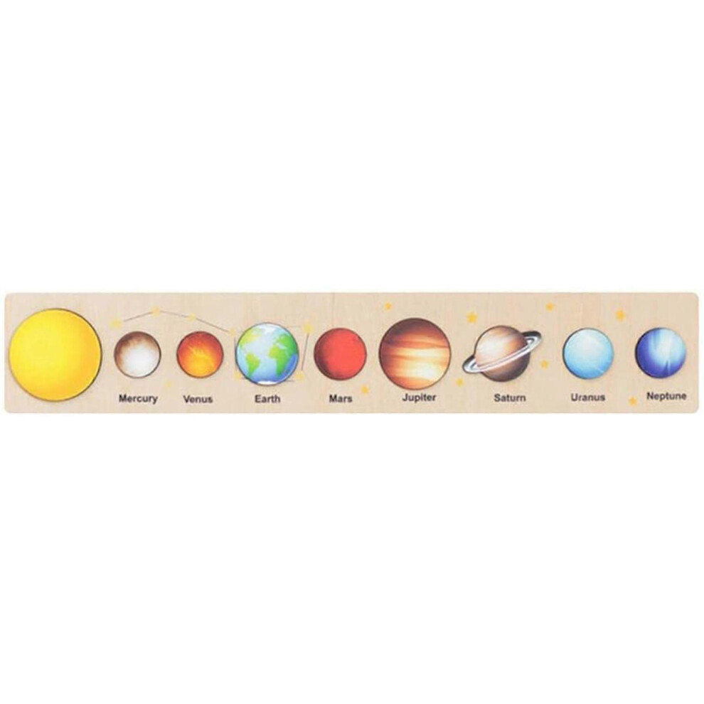 Photos - Educational Toy Kikidex New Arrive Solar System Puzzle Board Game Space Stars Planets Wooden Crafts Themed Girls Educational Crea (yellow, One size)