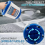 Salt Grit Spreader Hand Held Rock Salt Thaw Path Clear Large Fertilize 2