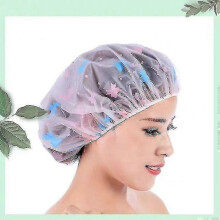 5pcs Thickened Shower Cap Waterproof Shower Cap Shower Double Head Cap Kitchen Oil and Smoke Proof ( HSA0