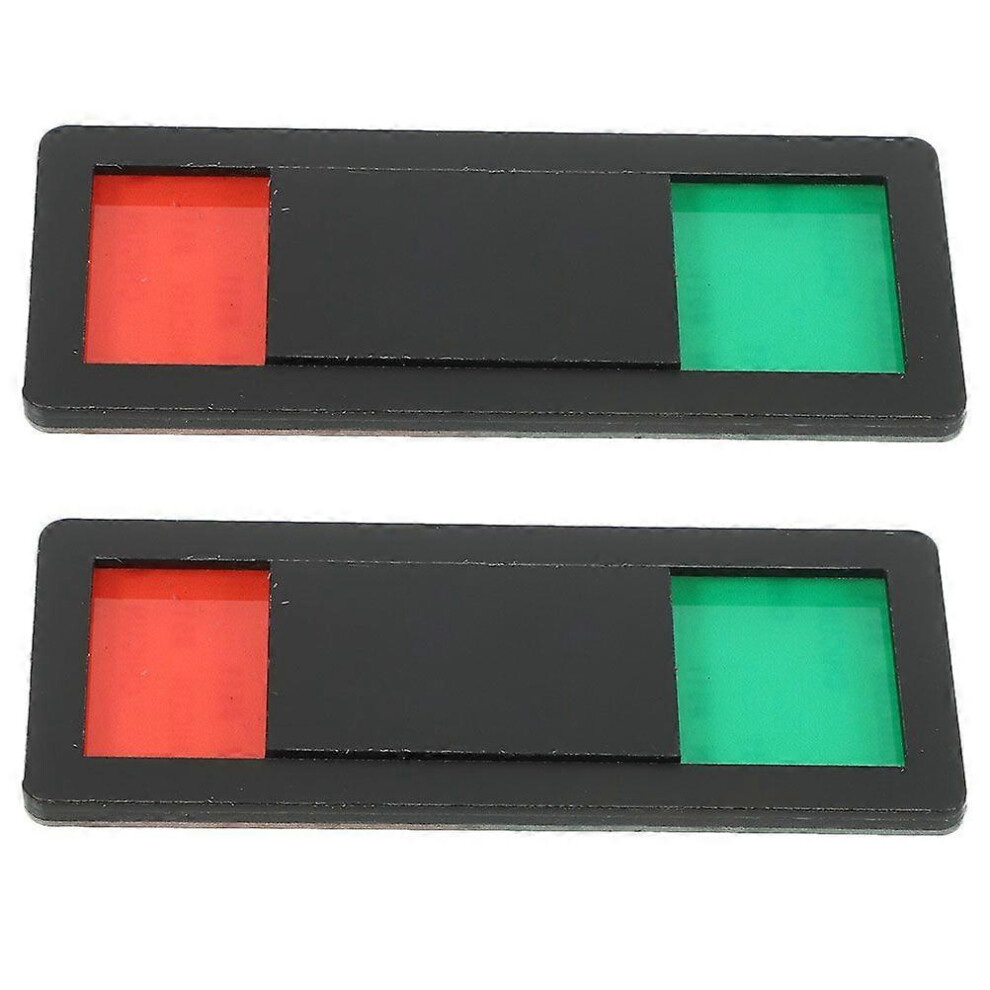 Kricely (As Show, One Size) 2Pcs Toilet Door Vacant Occupied Signboard Toilet Signboard Durable Signboard