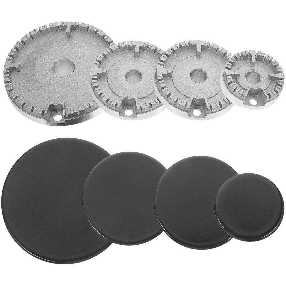 Kricely (As Show, One Size) 1 Set Of Gas Stove Burner Caps Flame Cap Replacement Kit Stove Burners Head