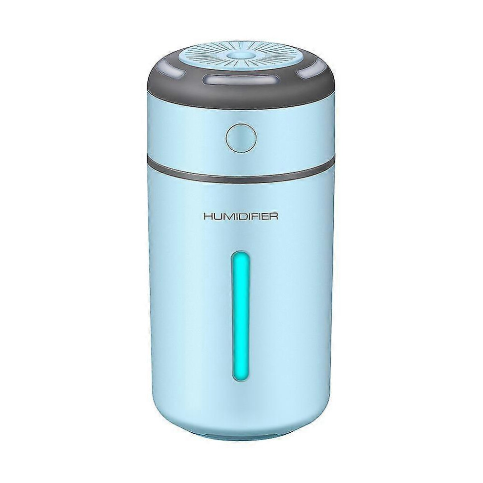 () Colorful Night Humidifier Usb Small Spray Car Silent Atomizer (D-583-A) Blue/Light