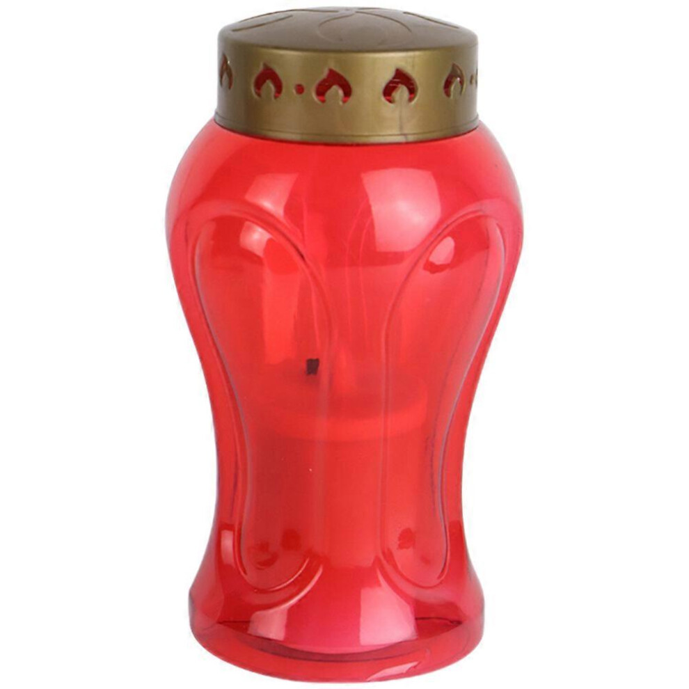 Kricely Light (As Show, One Size) Led Flameless Candle Battery Operated Candle Cemetery Candle Lamp Decoration