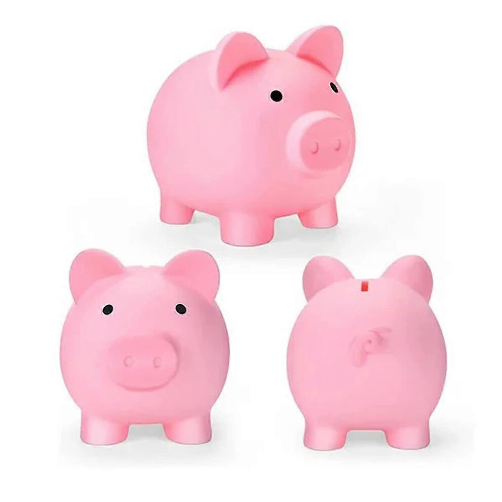 Piggy Bank, Cute Coin Cash Money bank,Money Box Keepsake Decor,Fun Gift for Kids And Adults(Pink)