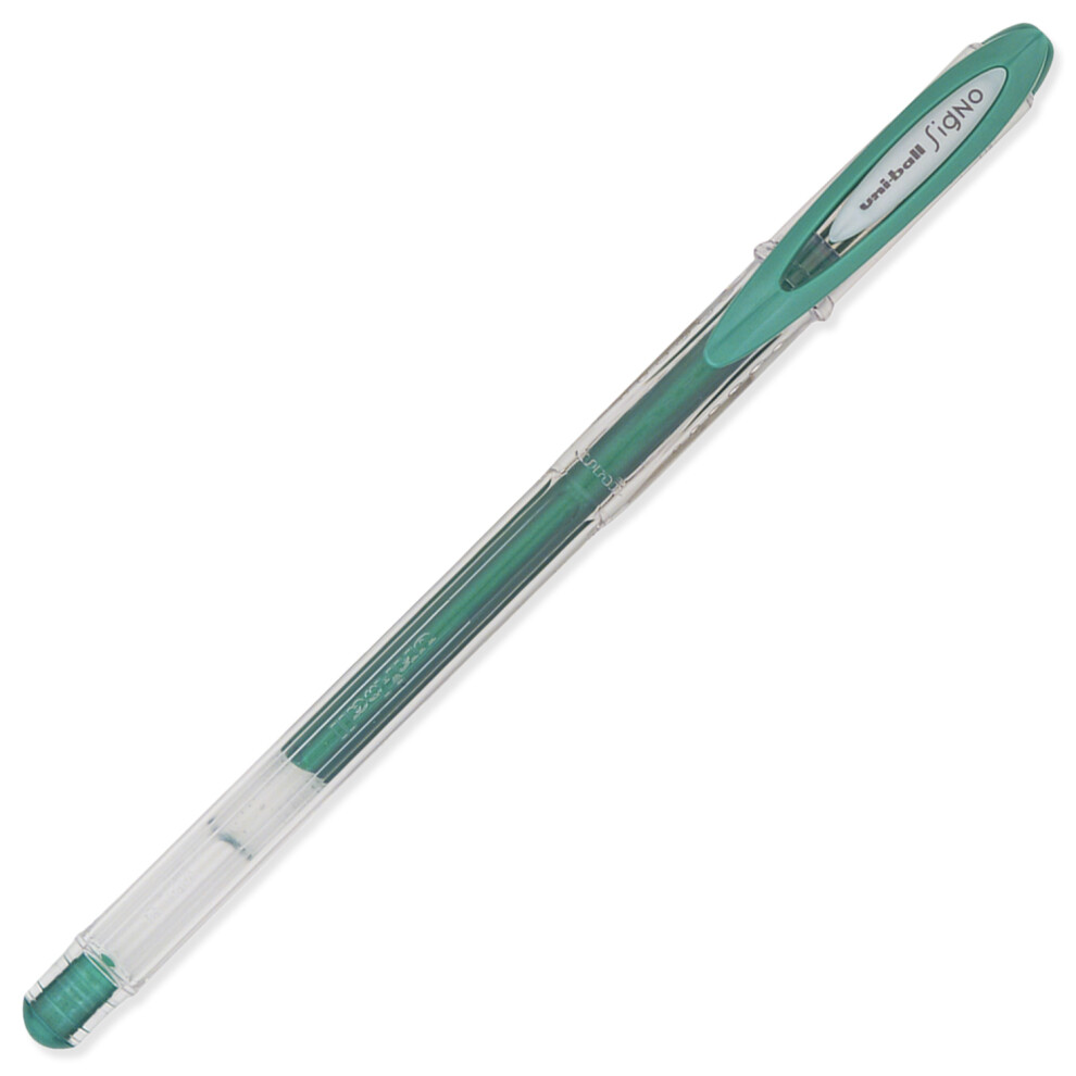 (Metallic Green) uni-ball UM-120NM Signo Rollerball Pen - 0.8mm