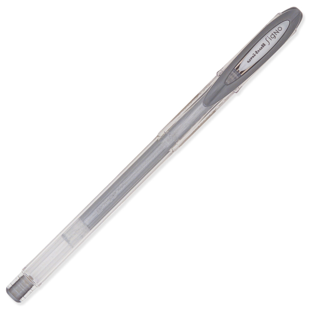 (Metallic Silver) uni-ball UM-120NM Signo Rollerball Pen - 0.8mm