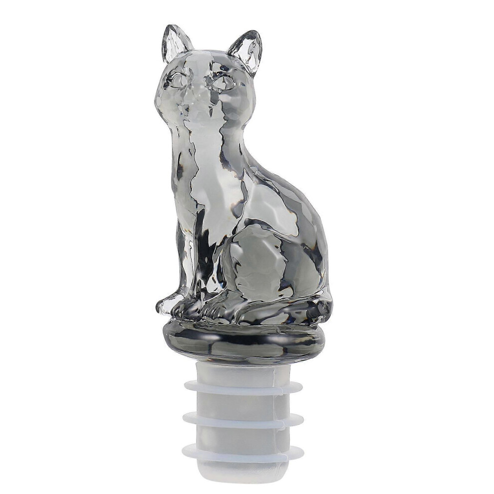 Kricely (As Show, One Size) 1Pc Silicone Cat Shape Wine Bottle Plug Wine Bottle Champagne Sealing Stopper