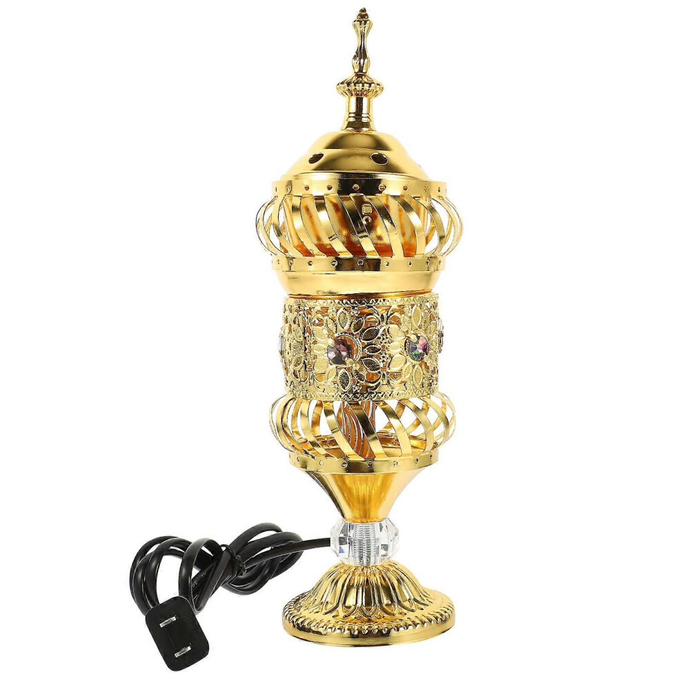 Kricely (As Show, One Size) Electric Incense Burner Middle Eastern Style Censer Plug-In Incense Burner Decoration Us Plug