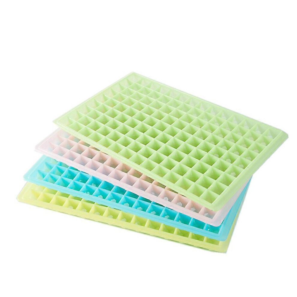 Kricely (As Show, One Size) Mini Ice Molds Ice Cube Tray With 96 Diamond Cubes (Random Color)