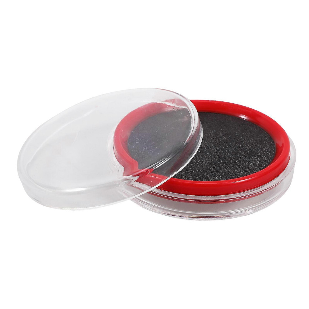 Kricely (As Show, One Size) Small Round Inkpad Multi-Use Ink Pad Tool Round Document Stamp Pad File Stamp Pad