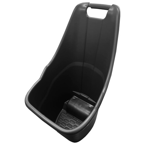 Black Plastic Rolling Kart Caddy With Wheels Multi Purpose Wheelbarrow