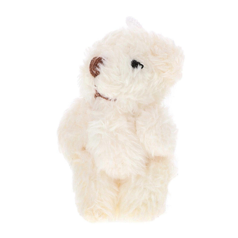 Kricely (As Show, One Size) Doll House Plush Doll Miniature Plush Doll Figurine Mini Jointed Bear Doll