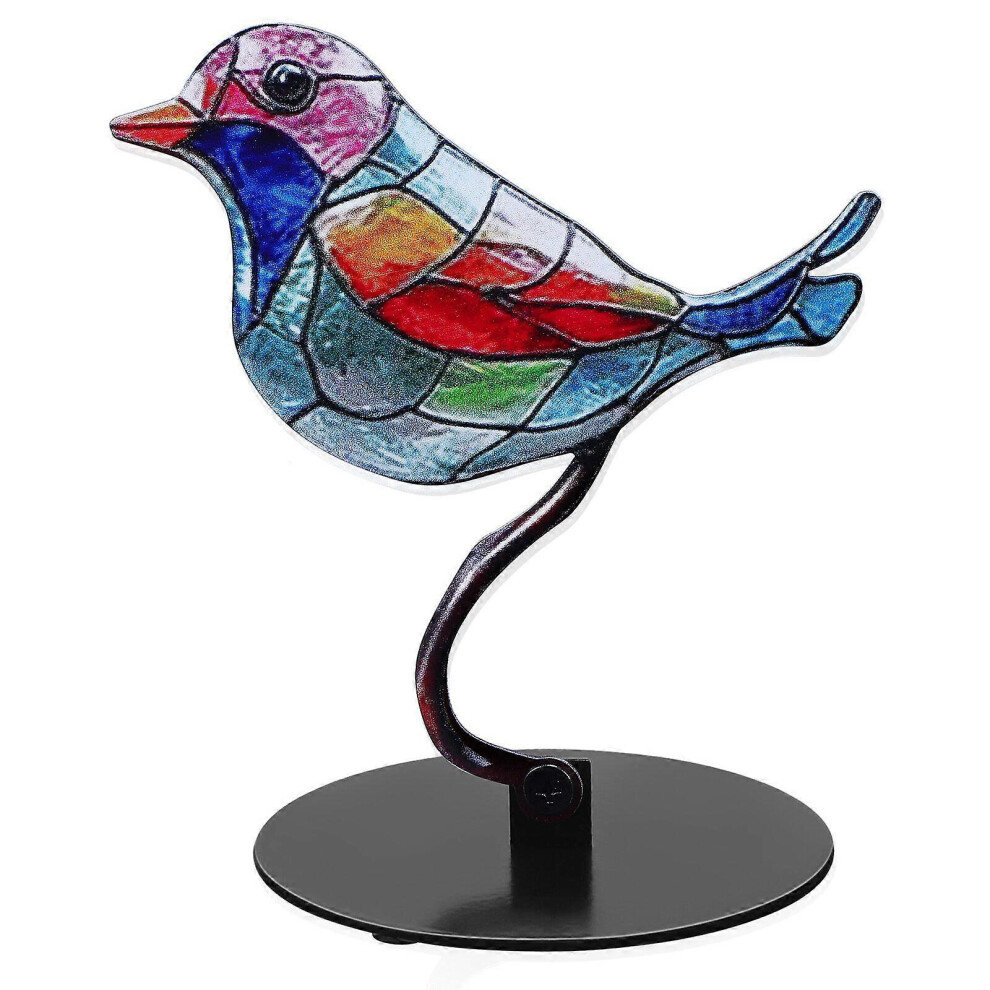Kricely (As Show, One Size) Bird Statue Desktop Bird Ornament Small Animal Statue Bird Decorative Figurine Home Decor
