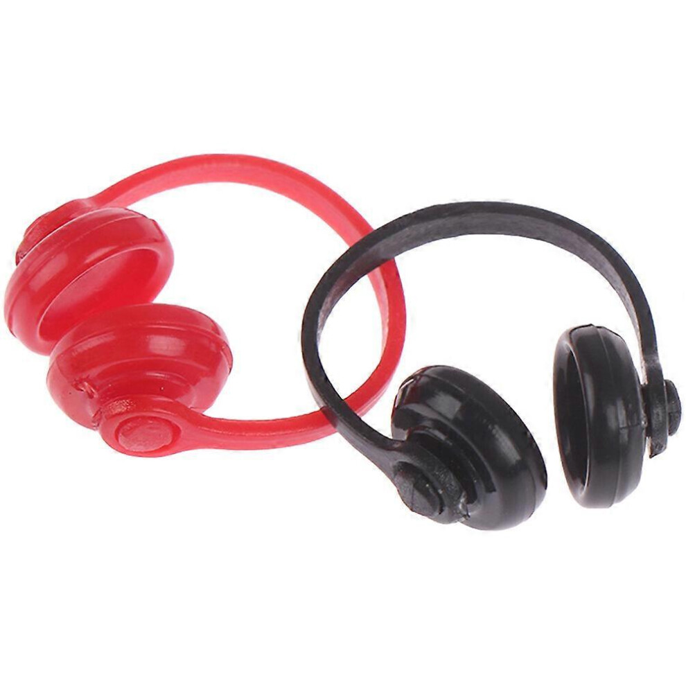 Kricely (As Show, One Size) 2Pcs Dolls Headset Miniature Headphone Models Mini House Adornment Doll House Accessories
