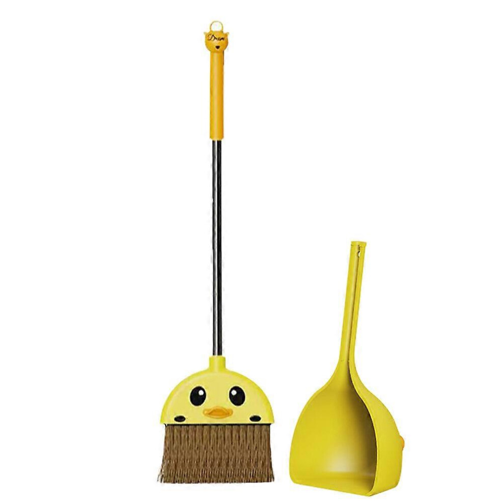 Kricely (As Show, One Size) 1 Set Of Children's Broom And Dustpan Set Small Cartoon Dustpan And Broom Set For Kindergarten