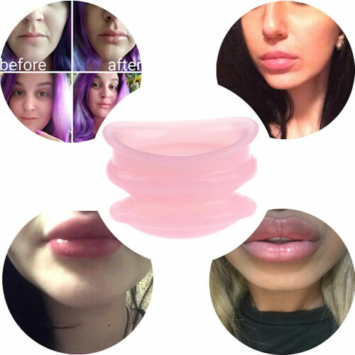 Pink Lip Pump Bigger Full Enhancer Plumper Enlarger Suction Tool 1