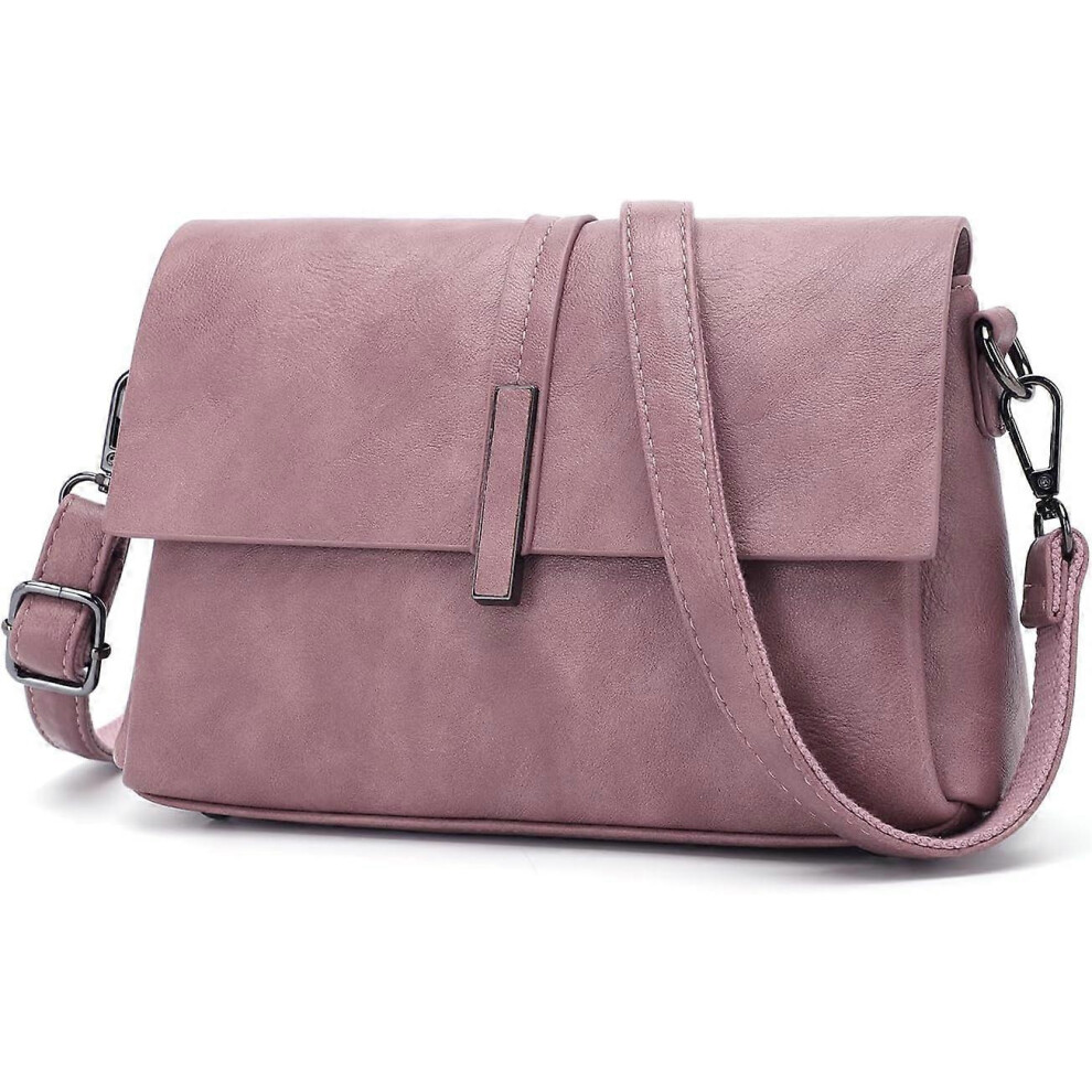 (Light ) Crossbody Bags For Women, Pu Leather Purses Trendy Designer Handbags Evening Clutch Shoulder Bag Purple