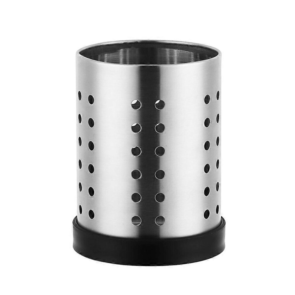Kricely (As Show, One Size) Stainless Steel Chopsticks Holder Kitchen Utensil Tableware Drying Organizer With Removable Base