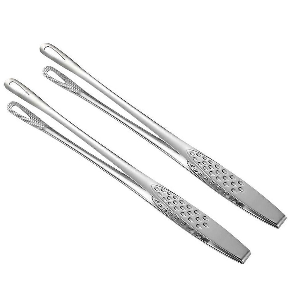 Kricely (As Show, One Size) Stainless Steel Food Clips Multi-Function Barbecue Tongs Kitchen Steak Clamps