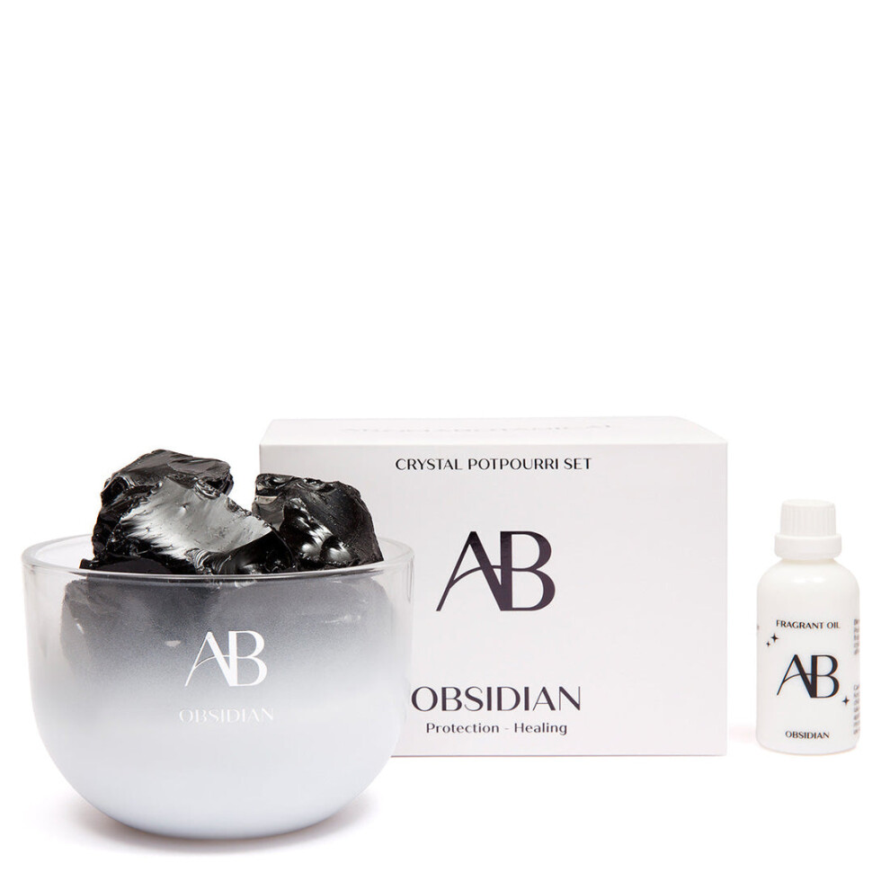 Aromabotancial Crystal Potpourri Set - Obsidian
