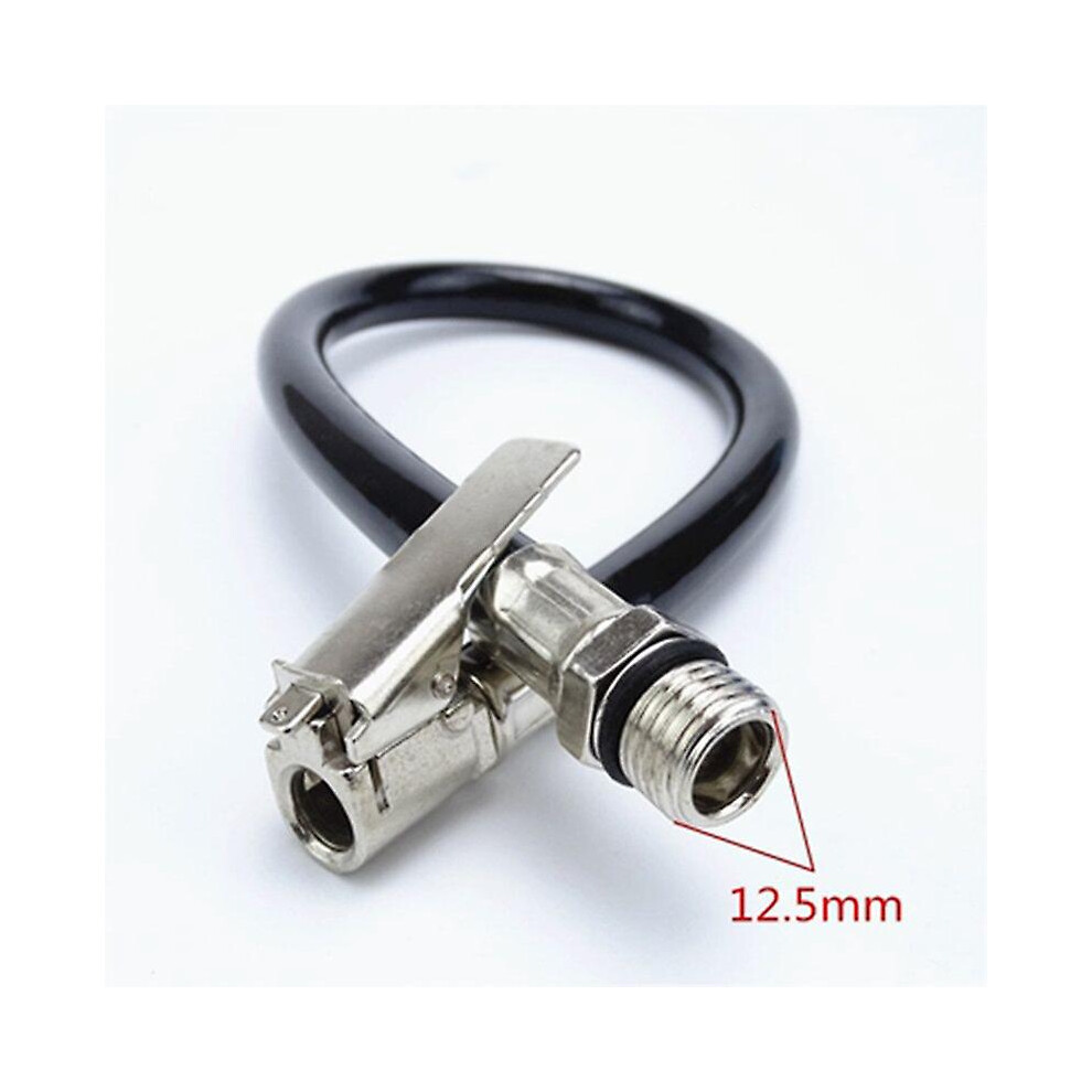 Car Air Rubber Hose Lock On Clip Chuck Tire Inflator Self-Locking Tube
