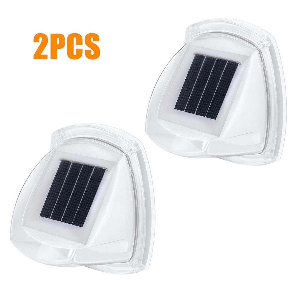 Outdoor Solar 8 LED Deck Lights Path Garden Patio Pathway Stairs Step Fence Lamp