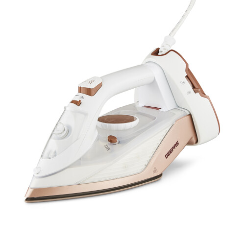 GEEPAS (White) Geepas 2 in1 Cordless Steam Iron Ceramic Soleplate