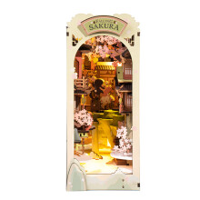 Porta libro Falling Sakura - ROBOTIME - TGB05 - Giallo - Legno, Carta - Da 14 anni