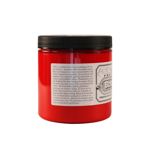 (Bright Red) Professional Screen Printing Ink 8oz (227g) 2