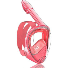 (Pink, One size) Kids Snorkel Mask Full Face, Snorkeling Gear With Camera Mount, 180 Degree Panoramic View Snorkeling Set Anti-fog Anti-leak GMG