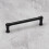 (128mm Handle) Black Industrial Pipe Style Cabinet D Bar Handles 2