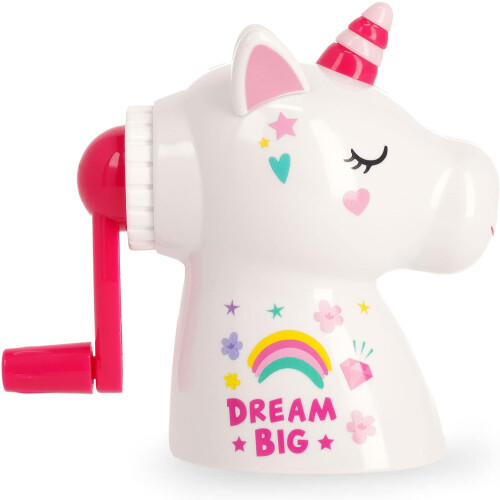 LEGAMI Hand Cranked Pencil Sharpener with Container - Unicorn 1
