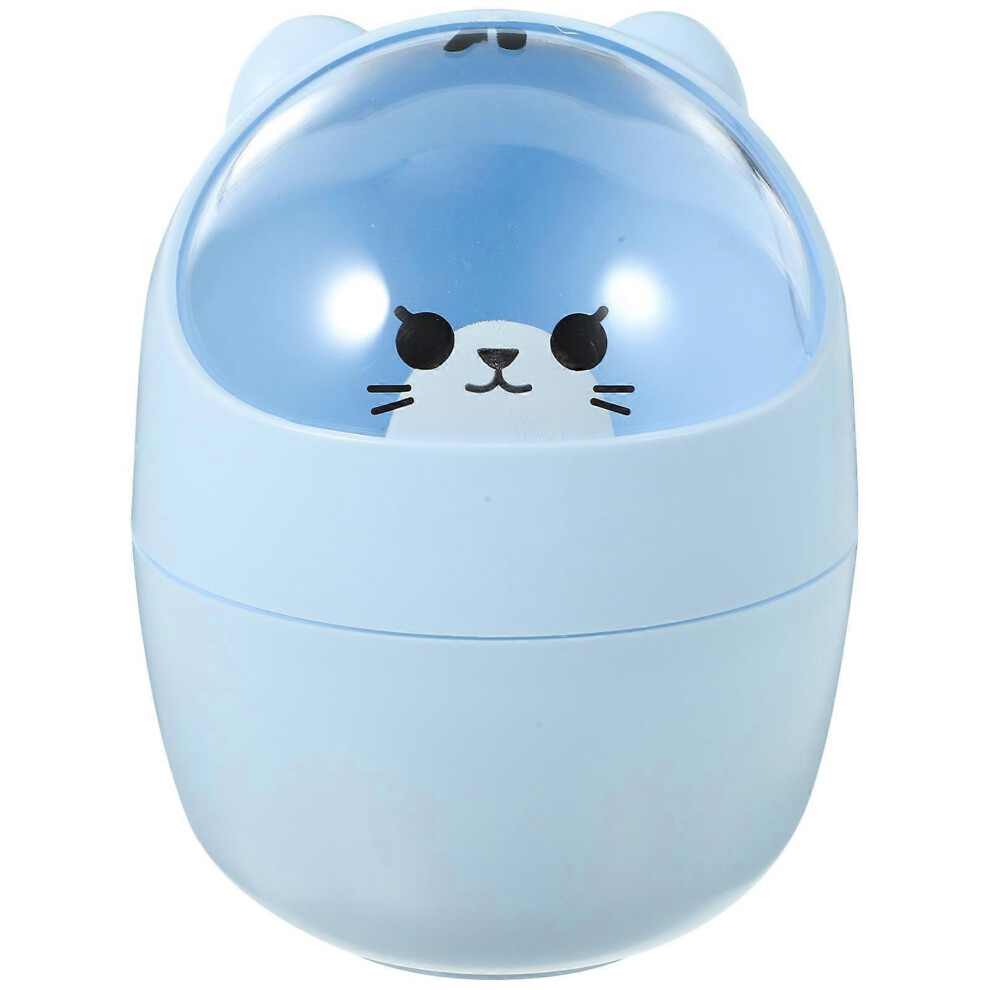 Kricely (As Show, One Size) Cartoon Shaped Garbage Can Convenient Trash Bin Small Rubbish Bin Home Wastebasket For Office