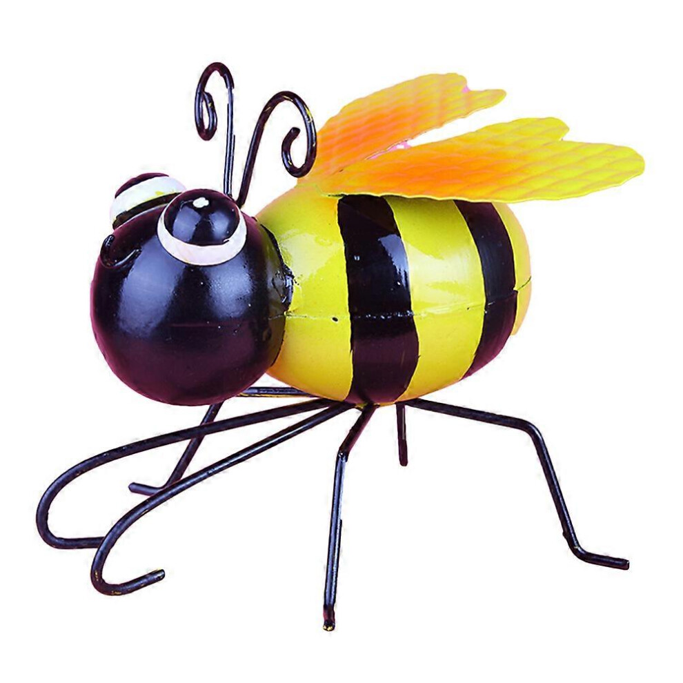 Kricely (As Show, One Size) Decorative Bee Sculpture Metal Yard Art Decor Outdoor Garden Fence Lawn Ornament