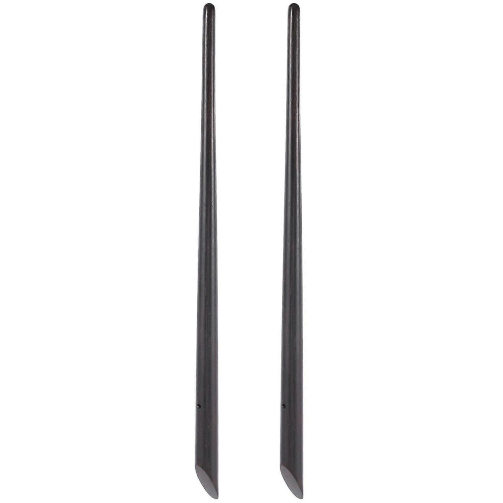 Kricely (As Show, One Size) 2Pcs Ancient Hairpins Hair Bun Stick Natural Ebony Long Chinese Hair Chopstick