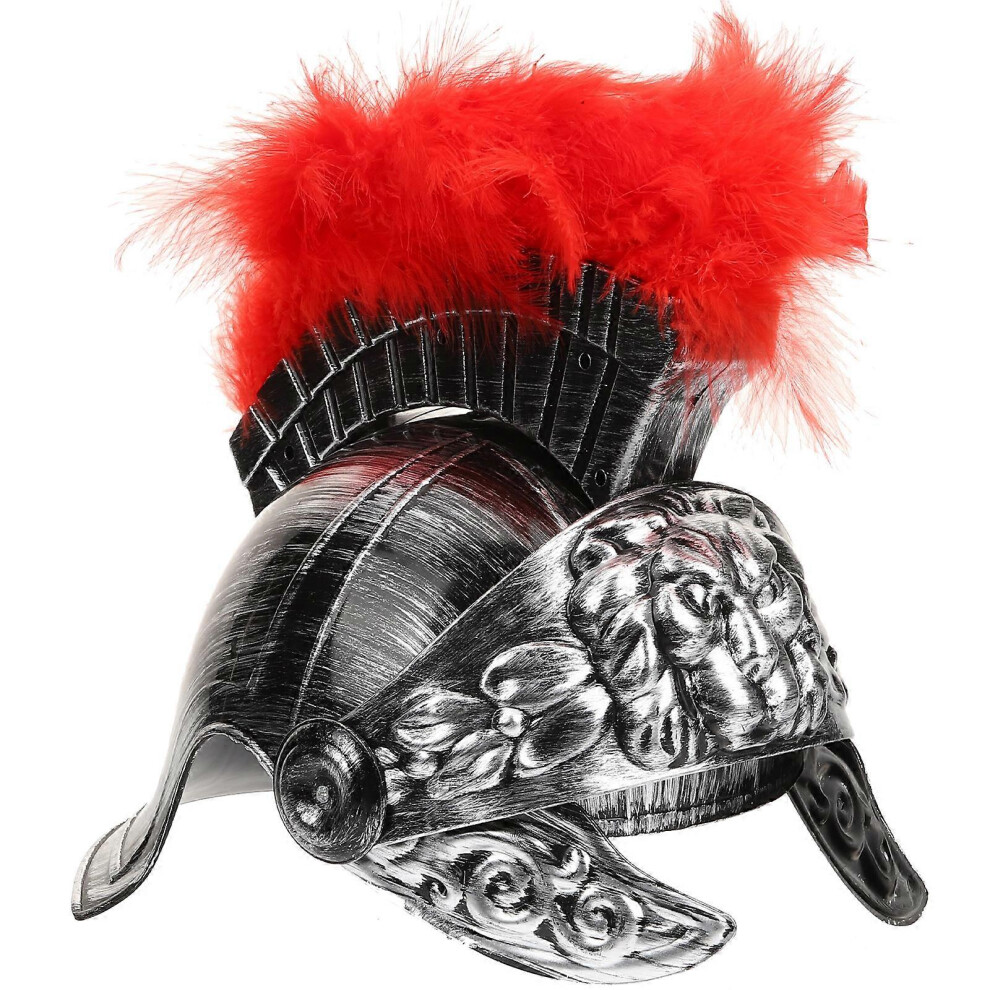 Kricely (As Show, One Size) Roman Helmet Warrior Spartan Helmet Medieval Cosplay Costume Prop For Adults Teens