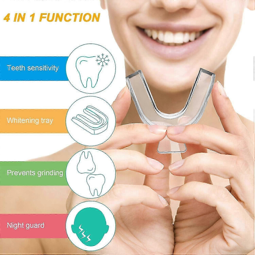8 Pieces Teeth Whitening Mouth Trays Teeth Mould Guards Moldable Teeth Trays