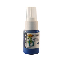 (Blue) Jacquard Lumiere 3D Metallic Glue Paint Adhesive