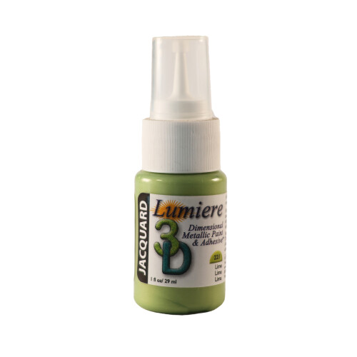 (Lime) Jacquard Lumiere 3D Metallic Glue Paint Adhesive