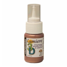 (Brass) Jacquard Lumiere 3D Metallic Glue Paint Adhesive