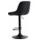 Living And Home 2 Pcs Faux Leather Height Adjustable Bar Stool Black 4