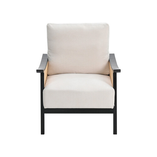 Living And Home Mid Century Rattan Chair 2