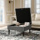 Living And Home Square Tufted Linen Storage Ottoman 2