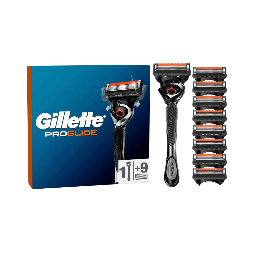 Gillette ProGlide Razor with Flexiball Tech | 9 Refill Blades