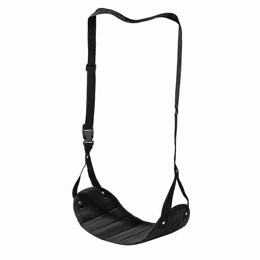 Kricely (As Show, One Size) 1Pc Long Journey Foot Hammock Multi-Purpose Foot Rest Hammock Airplane High Rail Feet Hammock Double Webbing Foot Rest Bed For Tri