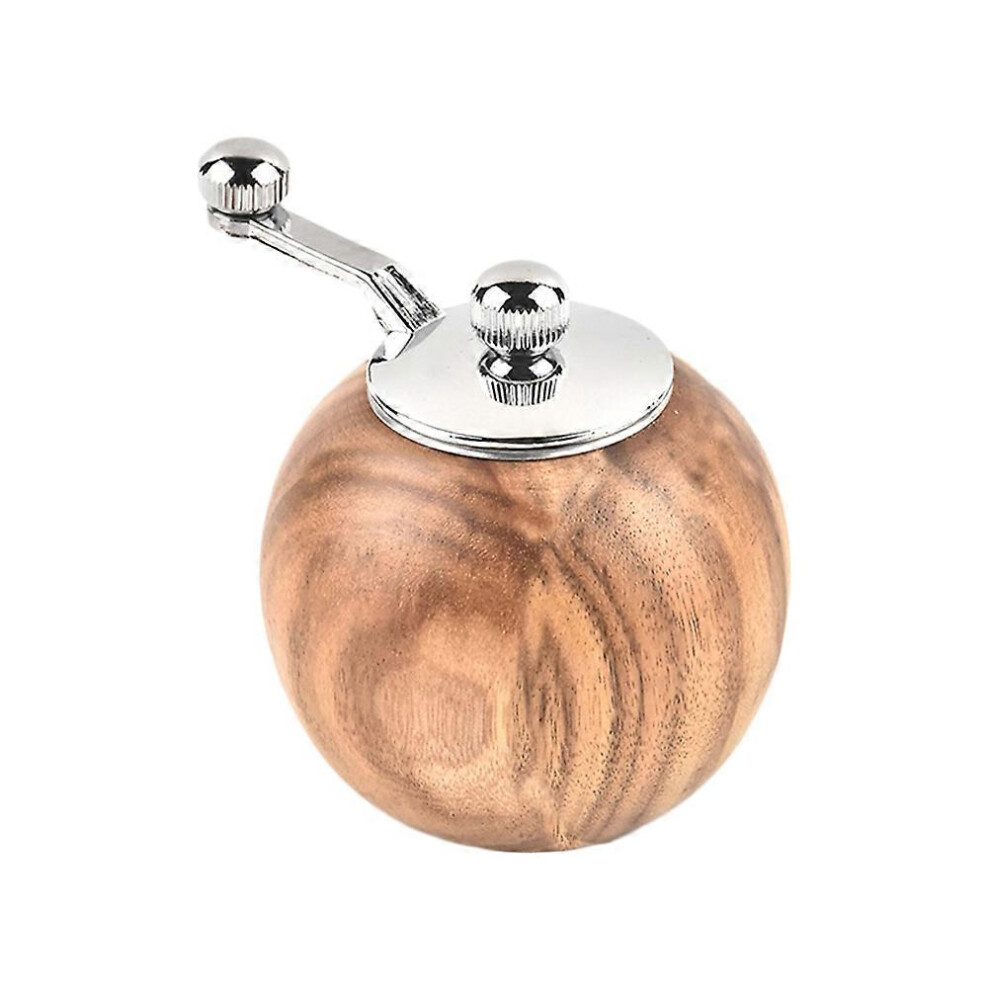 Kricely (As Show, One Size) 1Pc Manual Wooden Pepper Grinder Pepper Mill Salt Container Kitchen Gadget For Home Hotel Restaurant